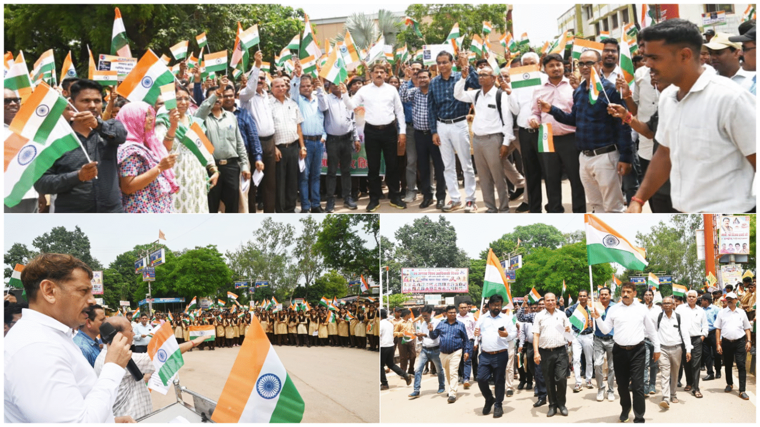 हर घर तिरंगा अभियान : तिरंगे के रंग में रंगा कवर्धा शहर, कलेक्टर सहित अधिकारियों ने जगाया देशभक्ति का जज़्बा, निकाली गई तिरंगा यात्रा